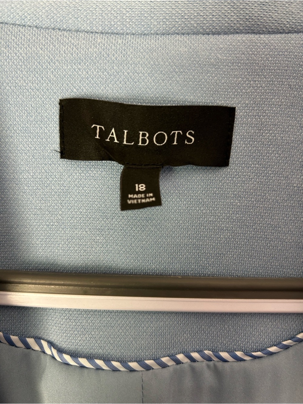 Talbots Powder Blue Single-Button Blazer - Picture 5 of 5